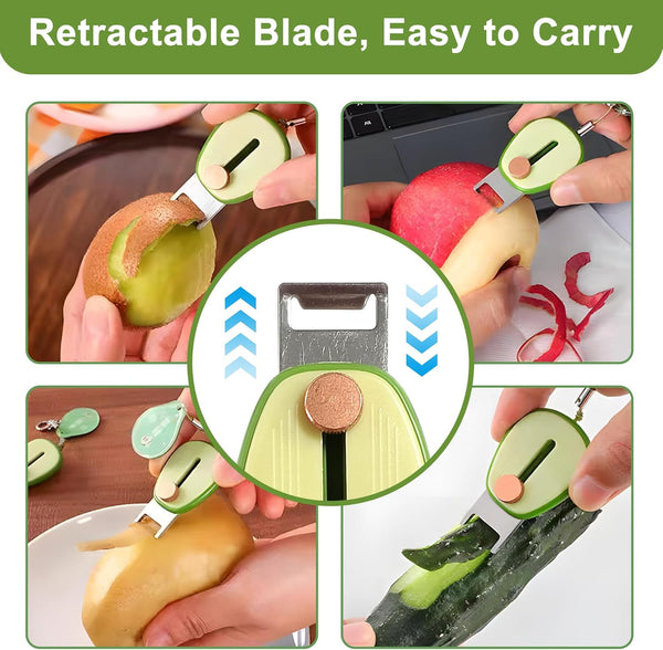 4Pcs Portable Mini Potato Peeler Set – Compact and Lightweight Peelers for Kitchen, Ideal for Vegetables, Fruits, Peeling Tasks, Easy to Store and Carry