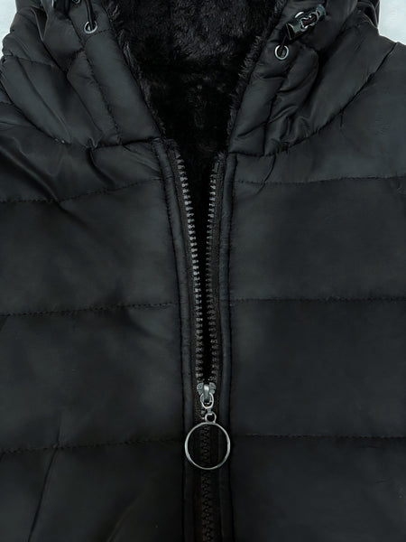 Women'S Winter Casual Mid-Length Fleece-Lined Hooded Jacket - Zippered Pockets, Machine Washable Winter Coat, Full Zip Closure, Regular Fit Sleeves, Fashionable Warm And Cold-Resistant, Comfortable Soft Fabric
