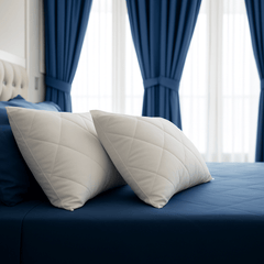 Quilted Pillows Pack of 2 Hotel Quality Bounce Back Deep Filled Soft and Breathable Pillows 29 x 19''