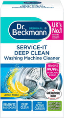 Dr. Beckmann Service-It Deep Clean Washing Machine Cleaner | Removes 99,99 % of Bacteria and Fungi and Viruses | Eliminates Bad Odours | 250 G
