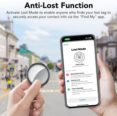 Air Tag Tracker Bluetooth Item Finder-4 Pack, Compatible with Apple Find My APP (Ios Only), 100Db Beep Smart Tag, Replaceable Battery, Item Finder and Locator for Keys/Luggage/Bags/Wallets Etc., Black