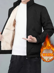 Two-Piece Men'S Casual Suit, Fleece-Lined And Thickened Men'S Jacket And Pants, Heavy And Thick Men'S Top And Bottom, Winter Sports Casual Zipper Cardigan Jacket, Fleece-Lined Warm Jacket, Lamb Fleece Lining, Couple'S Same Style for Men And Women