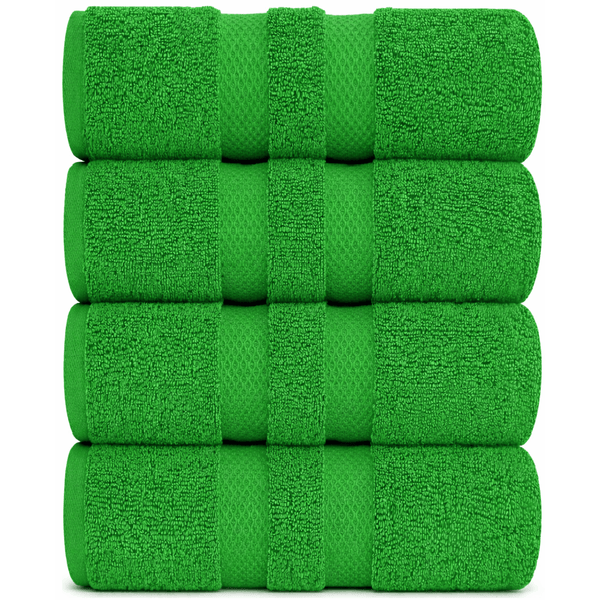 Pack of 4 Jumbo Bath Sheets Set 100% Egyptian Cotton (80x140 CM) Quick Dry 500GSM Highly Absorbent Soft Feel Bath Sheets XL Bathroom Towel Perfect for Daily Use