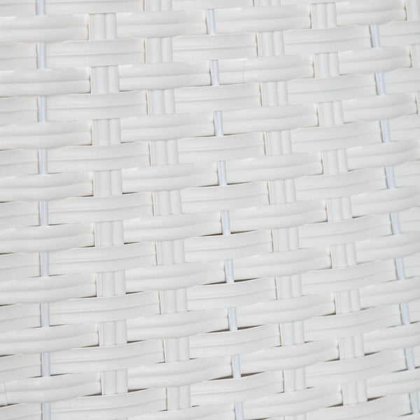 47cm x 46cm Samuel Alexander Foldable Faux Rattan Christmas Tree Skirt in White