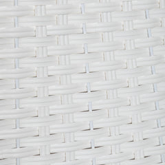 47cm x 46cm Samuel Alexander Foldable Faux Rattan Christmas Tree Skirt in White