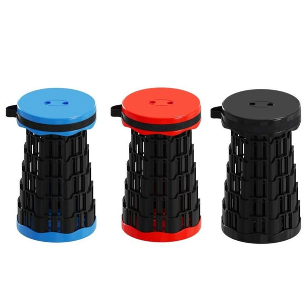 Portable Folding Stool Lightweight Yet More Sturdy with Load Capacity 180KG, Retractable Plastic Foldable Collapsible Stool for Camping Fishing Hiking BBQ Outdoors Indoors Kitchen