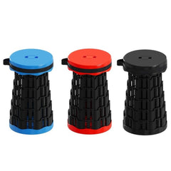 Portable Folding Stool Lightweight Yet More Sturdy with Load Capacity 180KG, Retractable Plastic Foldable Collapsible Stool for Camping Fishing Hiking BBQ Outdoors Indoors Kitchen