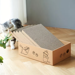 Pet Cat Kitten Cardboard Corrugated Scratcher Scratching Pad Sofa Board Mat