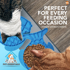 2 Pack Cat Lick Mat with Spatula | Silicone Pet Feeding Mat with Suction Base | Dog & Cat Licky Pad for Treats, Wet Food & Paste | Slow Feeder Textured Lick Mat for Pets | Easy Clean Dishwasher Safe Pet Food Placemat