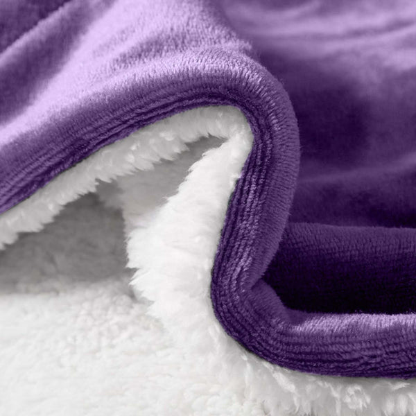 1pc Luxurious Double-Sided Sherpa Throw Blanket – Soft, Warm & Cozy Contemporary Blanket, Machine Washable, Perfect for Couch, Bed, Office & Travel, Ideal Gift