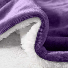 1pc Luxurious Double-Sided Sherpa Throw Blanket – Soft, Warm & Cozy Contemporary Blanket, Machine Washable, Perfect for Couch, Bed, Office & Travel, Ideal Gift
