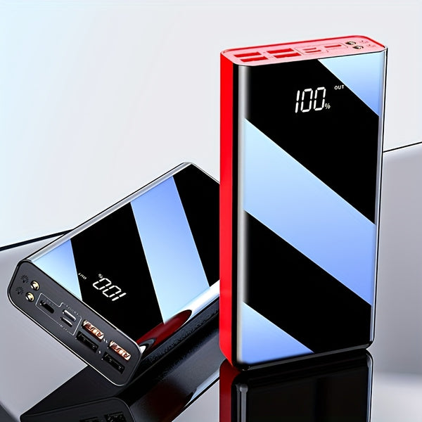 50000Mah Large Capacity Fast Charging Power Bank, LED Power Display, Type-C Bidirectional Fast Charging, Five Outputs, Two Inputs, Suitable for Charging for Iphone/ for Samsung/Android Electronic Devices, Outdoor Portable Emergency Power Backup Battery Pa