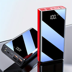 50000Mah Large Capacity Fast Charging Power Bank, LED Power Display, Type-C Bidirectional Fast Charging, Five Outputs, Two Inputs, Suitable for Charging for Iphone/ for Samsung/Android Electronic Devices, Outdoor Portable Emergency Power Backup Battery Pa