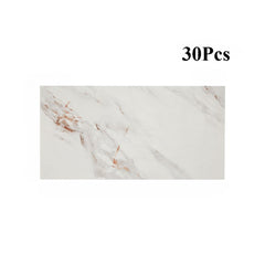 10/20/30/40 Pack Luxury Marble Effect Self-adhesive Floor Tiles 60x30cm, 2mm Thicken Vinyl Flooring Tiles Wall Stickers, Removable PVC Wall Decals, Suitable for Living Room, Bedroom, Kitchen Backsplashes, Bathroom, Office, Background Walls, Easy To Instal