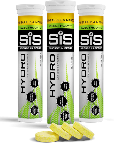 Science in Sport Hydro Electrolyte Tablets 20 Pcs. Berry – Vegan & Gluten-Free, Ideal to Promote Hydration and Maintain Electrolytes Balance (Packaging May Vary)