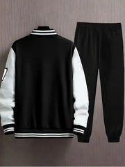 Men'S 2pcs A07 Fashion Casual Athletic Baseball Suit Set - Printed A07 Without Inner And Hat - Starry OBM