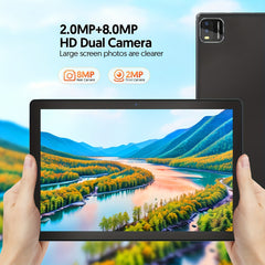Newly Upgraded Android 15 System, 10.1-inch New Tablet Computer, 12 (3+9)GB RAM, 64GB ROM + 1TB Expandable Memory, With Keyboard, Mouse And Stylus, 2.0+8.0MP, 5G WiFi 6, 6000mAh Long-life Battery, Powerful Core, Perfect For Tech Enthusiasts And Home Offic