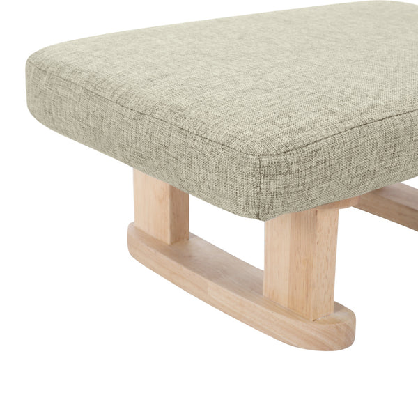 Small Linen Padded Stool Sofa Side Footstool Footrest Hallway Shoe Stool Living Room Bedroom Stool Seat