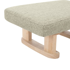 Small Linen Padded Stool Sofa Side Footstool Footrest Hallway Shoe Stool Living Room Bedroom Stool Seat