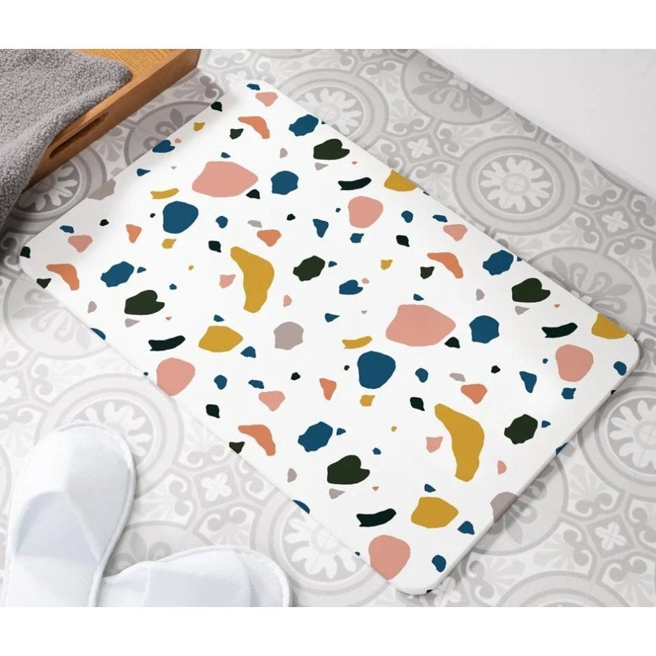 Stone Coffee-Colored Marble Floor MATS