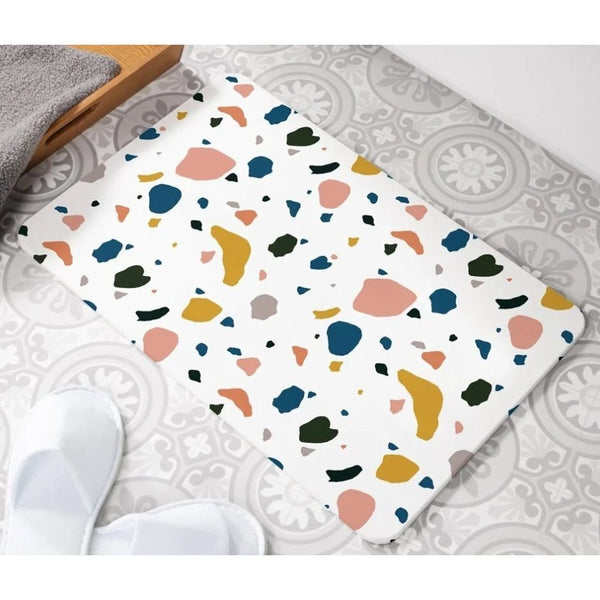 Stone Coffee-Colored Marble Floor MATS