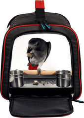 Colorday Lightweight Bird Carrier, Bird Travel Cage (Large 19 X 12 X 13, Black)