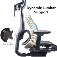 Elise Mesh Operator Chair with Adjustable Headrest