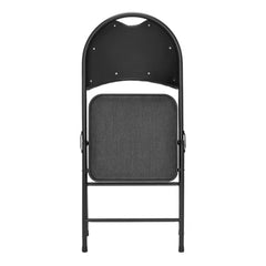 Star Elite High Back Padded Fabric Folding Chairs, 4 Pack