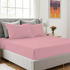Surprise Colour Plain Dyed Fitted Sheet or Pillowcase | Each Order Delivered in a Random Colour | Single, Double, King Sizes & Pillowcases Sold Separately | Soft, Breathable, Durable Bedding | Easy Care Fabric | LOCAL WAREHOUSE | UK SELLER