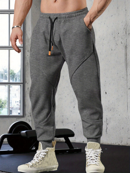 Two-Piece Set Autumn/Winter -Lined Thickened Men's Casual Sports Long Pants Outdoor Hiking Fitness Joggers American Training Basketball Sweatpants