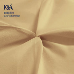 K&A® Pintuck Pinch Pleat Duvet Cover Set with Zipper Closure including Pillowcase – Ultrasoft Brushed Microfiber – Easy Care & Machine Washable