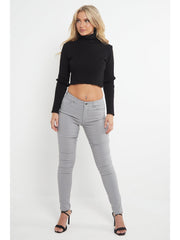 MYT Womens Chino Trousers Ladies Skinny Fit Super Stretch Office Work Casual Chinos Waist Size UK 6-18