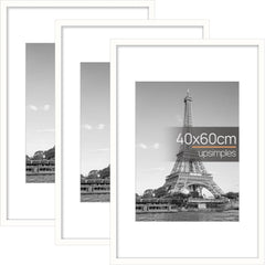 3 Pack A4 Picture Frame, A4 Black Picture Frames 21 X 29,7 Cm, Frame Wall Hanging Landscape or Portrait Orientation