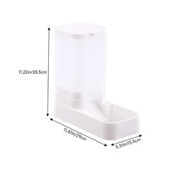 Pet Feeder Pets Food Feeder and Waterer Set 3.8L 2.1kg, 29*13.5*28.5cm, Travel Supply Feeder and Water Dispenser for Dogs Cats Pets Animals