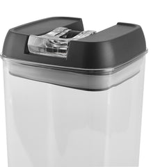 7pcs Sealed Candy Jars with Lids, Kitchen Food Storage Box Set, Stackable Pantry Organiser Jars for Cereal Flour, Sugar, Fridge Parts Kitchen Accessories grey