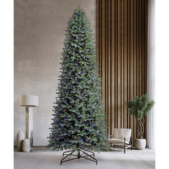 15Ft (4.6M) Pre-Lit Aspen Artificial Christmas Tree with 6,000 Colour-Changing LED Lights