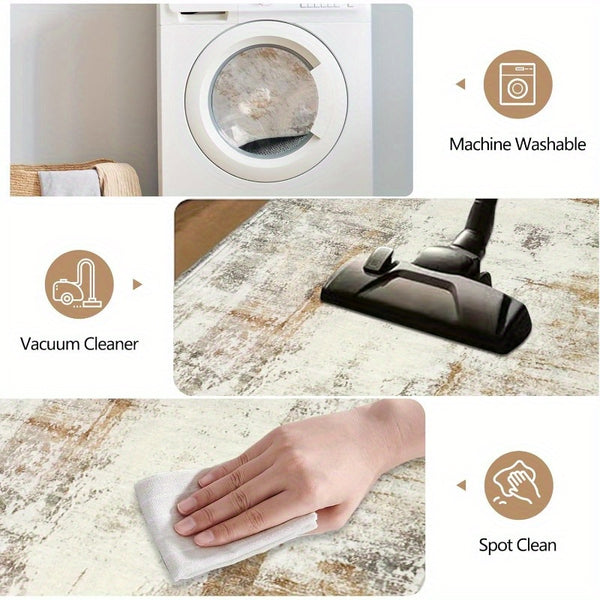 1pc Hallway Runner Rug Non Slip Carpet Runners 80x300cm Modern Abstract Hall Runner Carpet Runner Washable Kitchen Rugs for Hallway Entryway Kitchen Bedroom