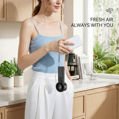 Portable Handheld Turbo Fan 1-100 Speed Personal Fan with LED Display, 3600mAh USB Rechargeable Personal Electric for Travel Office Outdoor