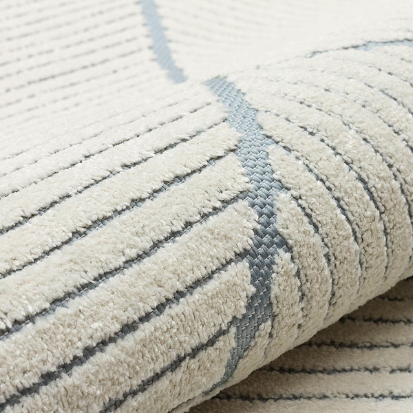Concept Looms Jazz Blue Geo Indoor Oudoor Rug, in 2 Sizes