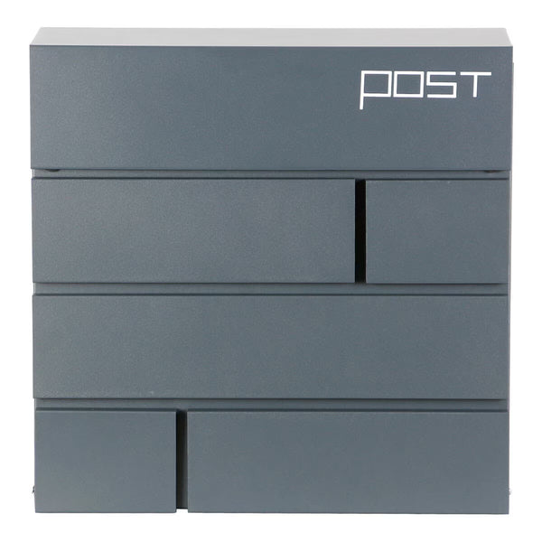 Phoenix Estilo Top Loading Letter Box MB0121KA in Graphite Grey with Key Lock