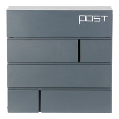 Phoenix Estilo Top Loading Letter Box MB0121KA in Graphite Grey with Key Lock