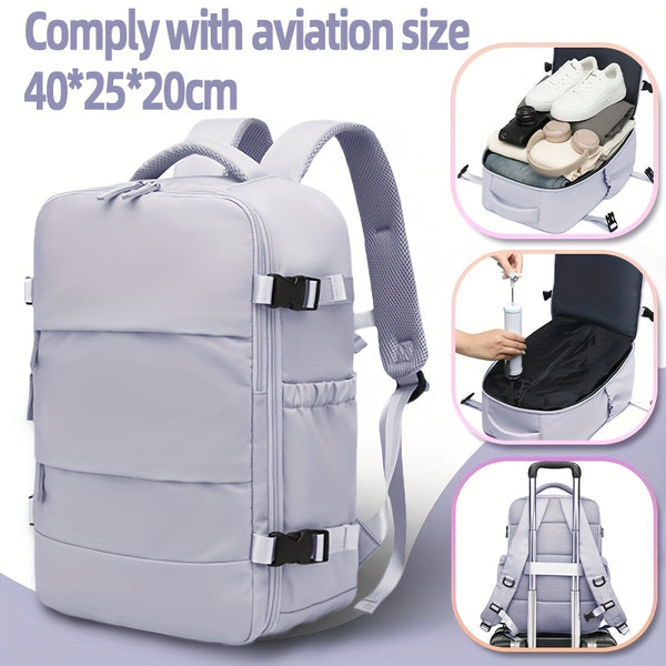 Travel Luggage Vacuum Compression Travel Backpack with Vacuum Pump Combo Set. This vacuum-sealed double-shoulder bag is ideal as luggage for men and women on short business trips, a schoolbag for students, and the top choice for travel outings