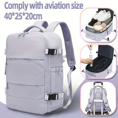 Travel Luggage Vacuum Compression Travel Backpack with Vacuum Pump Combo Set. This vacuum-sealed double-shoulder bag is ideal as luggage for men and women on short business trips, a schoolbag for students, and the top choice for travel outings
