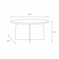 Amalfi Black Marble Coffee Table