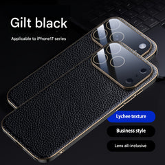 Phone Case - Light Luxury Business Phone Case for Iphone 17Promax Ultra Thin Anti Drop Mens Protective Cover