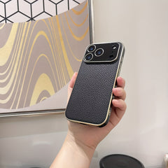 Phone Case - Light Luxury Business Phone Case for Iphone 17Promax Ultra Thin Anti Drop Mens Protective Cover