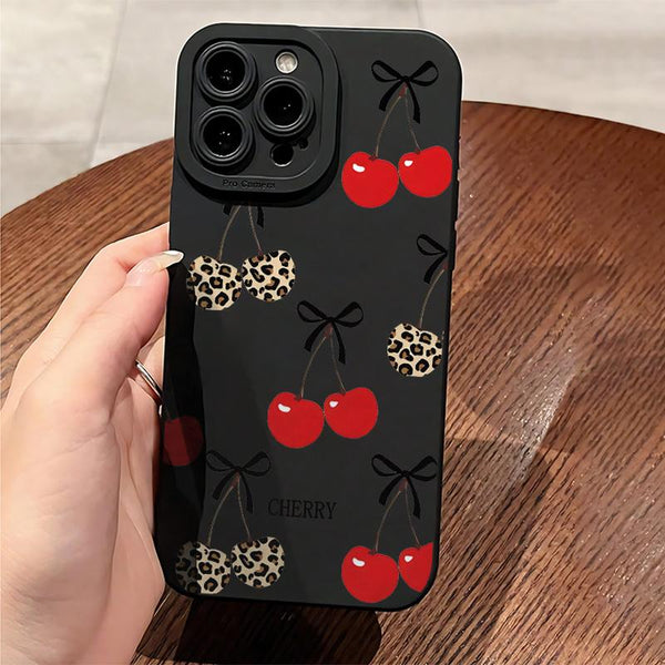 Phone Case - Cherry-Themed Creative Protective Phone Case Designed for Various for Apple for Iphone, Including 11 Through 17 Plus, Pro, Max, X, Xr, Xs Max, 7 Plus, And 8 Plus. Ideal for Gifting to Loved Ones And Couples for Everyday Use