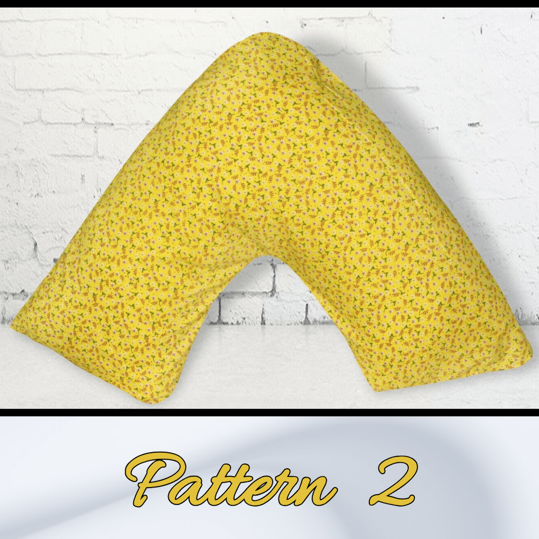 T&T Printed V Pillow Covers Easy Care Head Back Neck Maternity Support 74x34cm