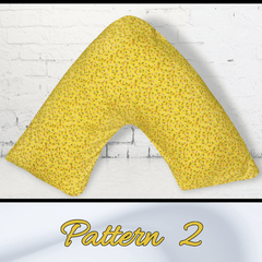 T&T Printed V Pillow Covers Easy Care Head Back Neck Maternity Support 74x34cm