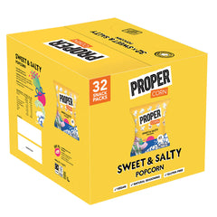 Proper Corn Popcorn Sweet & Salty Mixed Case, 32 X 14G